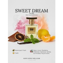 Giovanni William Sweet Dream Erkek Parfüm | Limon Çiçeği, Nane, Adaçayı, Sandal, Sedir, Deri, Portakal Ağacı