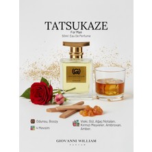 Giovanni William Tatsukaze Lüx Erkek Parfum | Güçlü Kalıcı| Rom Akoru, Vhisky Aroma, Amber, Misk, Odunsu Notalar