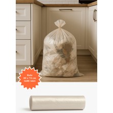 Poshetto Şeffaf Rulo Çöp Poşeti 40X74CM 3X80 Adet Ev Mutfak Iş Ofis Avantajlı Paket