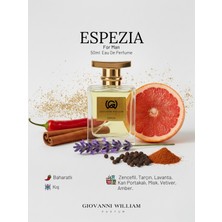 Giovanni William Espezia Erkek Parfüm Edp | Güçlü Kalıcı Etkileyici | Zencefil, Lavanta, Biber, Tarçın, Meşe Yosunu
