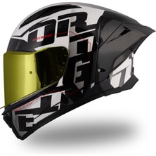 Origine Pista Mugello Siyah - Beyaz Kask