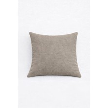 PerdeYap Kadife Dokulu Taş Renk Kırlent Yastık Kılıfı ( 1 Adet )