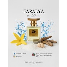 Giovanni William Faralya Lüx Erkek Parfümü Edp | Güçlü Kalıcı Ferah | Narenciye, Yosun, Deniz Notaları, Sandal, Misk
