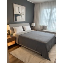 Monochrome %100 Organik Pamuk 4 Kat Müslin Çok Amaçlı Yatak Örtüsü ve Pike (240X250 Cm)