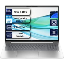 Hp Probook 460 G11 Intel Core Ultra 7 155U Ddr5 16GB 2tb SSD Intel® Aı Boost 16" Wuxga IPS Windows 11 Pro Taşınabilir Bilgisayar+ Mouse Hediyeli WA23BTEAEX12