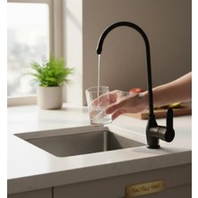 İsaoğlu Yapı Siyah Arıtma Musluğu Mat Siyah Tekli Arıtma Bataryası Pirinç Materyal Mat Siyah Arıcıtı Musluk