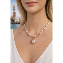 Maison Perle Jewelry Golden Muse Barok İnci Kolye