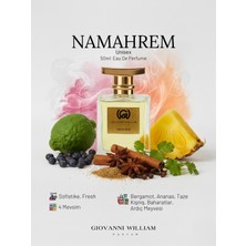 Giovanni William Nâmahrem Lüx Unisex Kadın/Erkek Parfüm | Güçlü Kalıcı Ferah | Ananas, Kişniş, Baharat, Ardıç