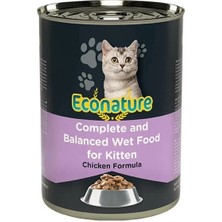 Üreticiniz Econature Kitten Tavuklu Yavru Konserve Kedi Maması 1 Adet 400 gr 481348