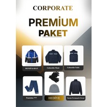 Birmont Corporate Premium Paket Iş Kıyafetleri Set 5+1 Hediyeli Bondi Mont Gabardin Mont Gabardin Yelek ve 777 Pantolon (Eldiven ve Bere) Hediyeli
