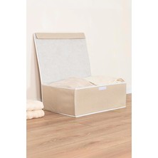 Helen's Home 5 Adet Bazaaltı Kutu Hurç Giysi Yastık Hurcu Düzenleyici Saklama Kutusu 50X40X19 Kapaklı