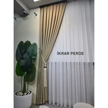 Bambu Şantuklu Tül Perde A Pile 1x3 Sık Pile