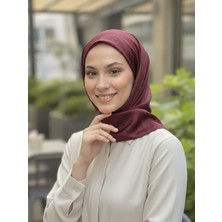 La Fien Pamuklu Jakarlı Çizgili Eşarp - Kayma Yapmayan Rahat Dokulu Eşarp