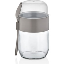 Yazıcı Cam Hazneli Taşınabilir Yoğurt Kabı 425 ml + 200 ml – Bpa Içermeyen Diyet Kabı