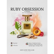 Giovanni William Ruby Obsession Kadın Parfüm | Sexy | Kayısı, Hindistan Cevizi, Yasemin, Vanilya, Misk