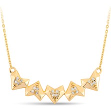 ÇGK KUYUMCULUK  Taşlı Model Altın Kolye  CGKKLY249