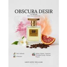 Giovanni William Obscura Desir Afrodizyak Kadın Parfüm | Güçlü Kalıcı | Kahve, Kakao, Yasemin