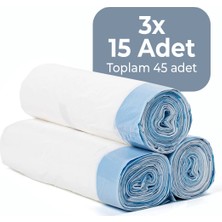 Haustier Akıllı Kedi Tuvaleti Poşeti - 3 Rulo (45 ADET)