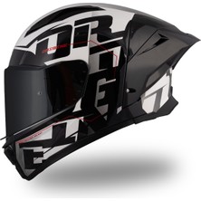 Origine Pista Mugello Siyah - Beyaz Kask