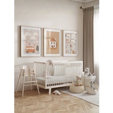 Fuart.Co Evler ve Mahalle 3lü Dijital Baskı Poster (Çerçevesiz)