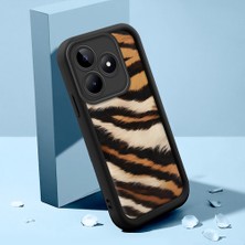 Ucuc Realme C53/C51/NOTE 50 Uyumlu Siyah Silikon Kılıf Özel Tasarım Çarpıcı Desen Kamera Koruma Darp Önleyici