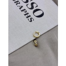 Hedef Bijuteri Gold Renk Sonsuzluk Detaylı Halka Küpe CM63