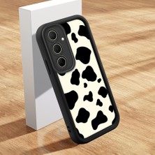 Ucuc Samsung Galaxy A35 Uyumlu Siyah Silikon Kılıf Özel Tasarım Çarpıcı Desen Kamera Koruma Darp Önleyici