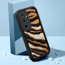 Ucuc Samsung Galaxy A35 Uyumlu Siyah Silikon Kılıf Özel Tasarım Çarpıcı Desen Kamera Koruma Darp Önleyici