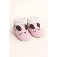 Minissa Baby Kids Bebek Patik Yumuşak Çoraplı Triko Patik Bebek Panduf Ilk Adım Kaydırmaz Tabanlı Patik