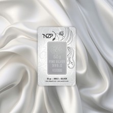 LEVA GOLD 50 gr Nizipli Gümüş Külçe