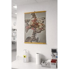 FTR Malzemecim Fizyoterapi Duvar Tablosu | 55X70 cm | Ahşap Çıtalı | Klinik & Ofis Dekoru