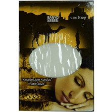 Pazarcan Yüzde 100 Krep Yüz ve Vücut Kesesi Beyaz 17X24