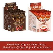 Shazel Salep 17 gr x 12 Adet + Shazel Sıcak Çikolata 18 gr x 12 Adet