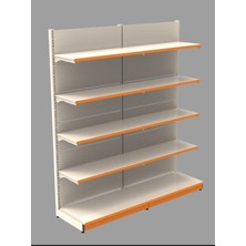 Rafburada Market Rafı (Ekonomik) 2'li Duvar Ünitesi 40A/30*4 BEYAZ-40X60 cm