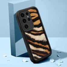 Ucuc Samsung Galaxy S23 Ultra Uyumlu Siyah Silikon Kılıf Özel Tasarım Çarpıcı Desen Kamera Koruma Darp Önleyici