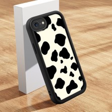 Ucuc iPhone 7/8/se 2020 2022 Uyumlu Siyah Silikon Kılıf Özel Tasarım Çarpıcı Desen Kamera Koruma Darp Önleyici