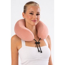 Comfy Touch Ortopedik Seyahat Yastığı Visco Boyun Yastığı - Somon