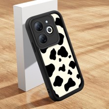 Ucuc Infinix Smart 8/smart 8 Pro Uyumlu Siyah Silikon Kılıf Özel Tasarım Çarpıcı Desen Kamera Koruma Darp Önleyici