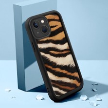 Ucuc iPhone 15 Uyumlu Siyah Silikon Kılıf Özel Tasarım Çarpıcı Desen Kamera Koruma Darp Önleyici