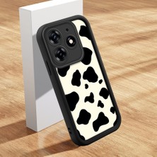 Ucuc Tecno Spark 10 Pro Uyumlu Siyah Silikon Kılıf Özel Tasarım Çarpıcı Desen Kamera Koruma Darp Önleyici