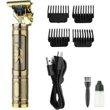 FRY PS-033 Çelik Kasa Profesyonel T-Bıçak Saç Sakal Ense ve Çizim Tıraş Makinesi