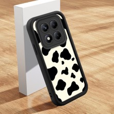 Ucuc Xiaomi Redmi Note 14 Pro 4g Uyumlu Siyah Silikon Kılıf Özel Tasarım Çarpıcı Desen Kamera Koruma Darp Önleyici
