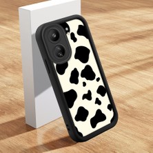 Ucuc Xiaomi Poco C65 Uyumlu Siyah Silikon Kılıf Özel Tasarım Çarpıcı Desen Kamera Koruma Darp Önleyici