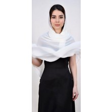 Moda Nur Modanur Şifon Kumaş, Şifon Kumaş , Beyaz Renk . Çift Kat. Ölçü 1.75*70 cm