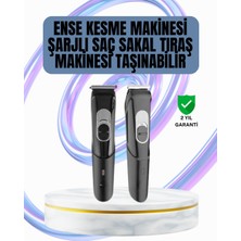 FRY Ergonomik Tasarımlı, 3 Taraklı Profesyonel Şarjlı Saç Sakal Tıraş Makinesi