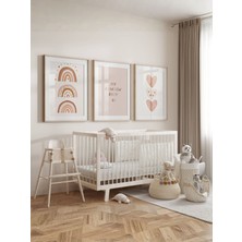 Fuart.Co My Rainbow Baby 3lü Dijital Baskı Poster (Çerçevesiz)