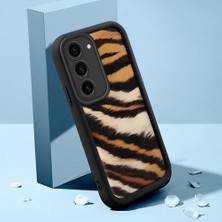 Ucuc Samsung Galaxy S23 Uyumlu Siyah Silikon Kılıf Özel Tasarım Çarpıcı Desen Kamera Koruma Darp Önleyici