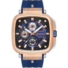 Quantum Erkek Kol Saati 44 mm Lacivert Silikon Kordon 5 Atm