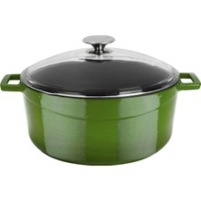 Lava Yuvarlak Tencere -Çap(Ø)28 cm. Yeşil