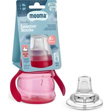 Mooma Kindy Damlatmaz Egitici Su Alıştırma Bardağı 200 ml 6 Ay - Red